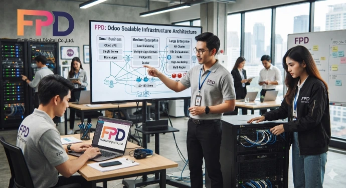 ทีมงาน FPD Digital ให้บริการ Odoo ERP และโครงสร้างพื้นฐาน Cloud Hosting สำหรับธุรกิจไทย